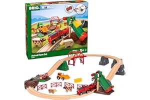 BRIO 33984 Großes Bahn Bauernhof-Set