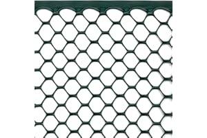 Rete Protettiva in Plastica per Balconi, Recinzioni e Cancellate, TENAX Exagon, 1,00 x 5 m, Verde