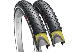Fincci Bicycle Tyres MTB 29 x 2.1 Inch - Kevlar Foldable Tires 29 inches 30 TPI with 1mm Nylon Protection - Pack of 2 Accessories 52-622 for Mountain Bikes, Electric, Gravel Hybrid Bikes