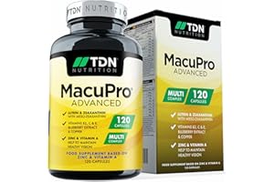 ‎THERMODRONE Advanced MacuPro Integratore per gli occhi - 120 capsula - Zeaxantina, Meso Zeaxantina, Luteina, Estratto di mirtillo più vitamine e minerali - Prodotto nel Regno Unito