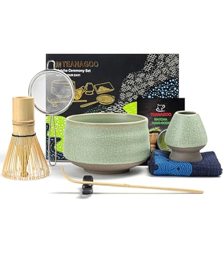 Set Cerimonia Matcha Kurkip 4 Pezzi - Frullino Bambù, Ciotola, Paletta E Porta Frullino - Foto 5