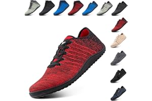 NEOKER Chaussures Pieds Nus Unisexe Orteil Baskets Homme Femme Minimaliste Chaussures Décontractées Respirant Poids Léger pour Marcher Courir Noir Kaki Gris Vert Rouge Bleu 37-47 EU