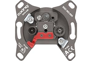 Axing BSD 963-00 prise terminale murale coax câble multimedia (Data/TV/R)