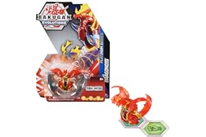 Bakugan Legends, Nova Bakugan, Dragonoid, Light-Up Bakugan Action Figures, 1 Character Card and Metal Gate Card, Kids’ Toys for Boys Aged 6 and Up