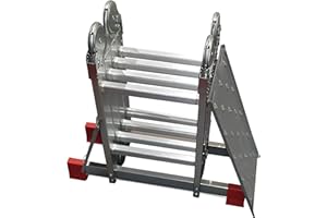 BPS ACCESS SOLUTIONS Superior Superior Latest 'Big Red Foot' Multi Purpose Ladder with Free Extra Strong 2-Part Platform (4x2)