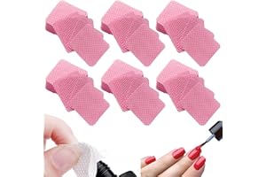 MEETTIKEY 300 Pezzi Pad Senza Pelucchi per Unghie, Tamponi per unghie per la pulizia delle unghie, pad unghie, Senza Scorie, Senza Detriti, Adatti Per Pulire Lo Smalto, Colla Per Ciglia - Rosa