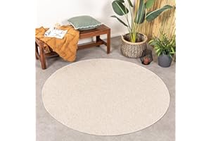 ‎FRAAI | HOME & LIVING FRAAI | Home & Living In- & Outdoor Teppich Rund - Costa Beige - Wetterfest - Polypropylen - Flachgewebe - Balkon, Garten/Terrasse - Terrasse - Rug
