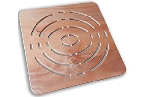 Castelmerlino 240 Pedana Doccia in Compensato Marino di Okumè cm 60 x 60 per Piatti cm 80 x 80