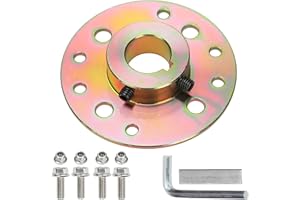 GREHUA Update Rear Steel Sprocket Drum Hub Brake Adapter 1" Bore 1/4" Keyway Kit with Hardware for Predator 212cc 196cc 6.5hp GX160 GX200 Go Kart Dune Buggies Drift Trike Heavy Duty Cart Parts Racing