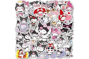 OTOKTI 100PCS Vinyl Stickers for Kids, Kawaii Kurromi Stickers Waterproof Stickers, Non-Repeating Guitar Laptop Suitcase Stickers, Best Anime Sticker for Fans, Kids, Teens