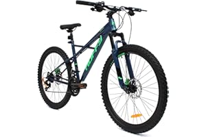Huffy Mountainbike Korros-Bicicleta de montaña (26"), Azul, M