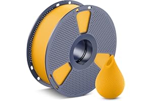 SUNLU Filament PETG 1,75 mm, mniej sznurka, dobra przyczepność warstwy, wysoka wytrzymałość, filament do drukarki 3D, 1,75 ± 0,02 mm, szpula 1 kg, PETG, żywy żółty