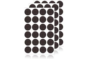 BOHUIZ Podkładki filcowe, 72 sztuki, grubość 3 mm, samoprzylepne, brązowe, filcowe, samoprzylepne, filcowe, podkładki filcowe, podkładki antypoślizgowe do ochrony mebli, podłóg (okrągłe)