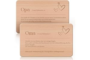 AMZLINKAL Geschenke für Opa und Oma, Frühstücksbrettchen Opa und Oma, Brotzeitbrett mit Gravur als Geschenk für Bester Opa und Oma