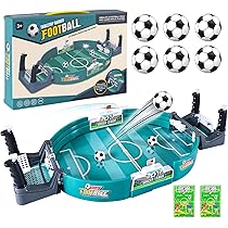 Calcio Balilla Mini Da Tavolo Vusddy - Con 6 Palline, Gioco Interattivo Per Bambini E Adulti - Foto 5