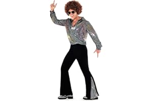 Morph Disco Costume Mens 70s Fancy Dress Mens 70s Costume Hippie Costume Men 1970s Fancy Dress Men's Disco Costume 80s Disco