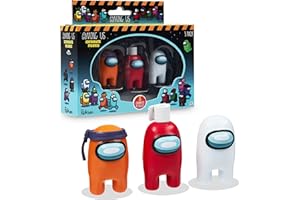 Among Us Giocattoli - Set Minifigure Bambini Personaggi Crewmate Impostor - Selezione Casuale (3 pezzi)