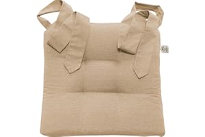 ‎JEMIDI JEMIDI Stuhlkissen Sitzpolster 42x46x7cm - Indoor Outdoor Sitzkissen extra dick - Sitzauflage mit Schleifenband für Esszimmer Stuhl Gartenstuhl