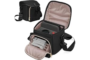 Prokva Camera Sling Bag - Compatible with Polaroid Now 2nd Generation I-Type, Now+ 2nd Gen I-Type, OneStep+, OneStep 2 VF Instant Camera - Crossbody Bag with Adjustable Strap, Black