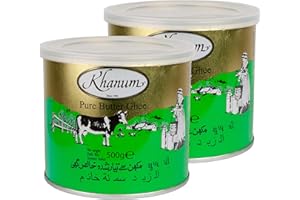 DUTIS Khanum Ghee - Lot de 2 graisses pour beurre, 500 g