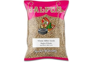 JALPUR MILLERS Whole Millet Seeds 2kg - Bajri Whole - Premium Quality Grain Millet for Cooking, Grinding into Flour & Traditional Indian Recipes - High Fibre - Natural & Wholesome - Gluten Free Diets
