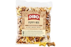 DIBO Puppy-Mix Sachet de 500 g de Produits de Boulangerie pour Aliments sains et naturels pour Chiens Barf B.A.R.F Friandise Biscuits pour Chien