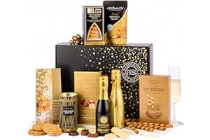 Thornton & France Sparkle Hamper – Luxury Prosecco Gift Set with Bottega Gold & Casa Bottega, Sweet & Savoury Treats – Celebration Gift Box for Birthdays, Engagements & Special Occasions