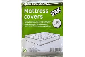 StorePAK 2PK King Size Mattress Cover Bags for Moving, Storage or Transport - Mattress Protector Storage Bag - Strong, Re-usable, Waterproof, Anti-dust Case