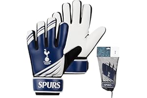 Tottenham Hotspur F.C. Goalkeeper Gloves for Kids Teenagers Non Slip Padded Palms Size 5 or 7 Spurs Gifts for Boys