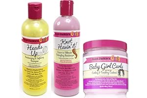 AUNT JACKIE'S Aunt Jackies Girls! Cleanse, Condition & Moisturise Trio Set of Products for Girls with Fabulous Curls & Coils