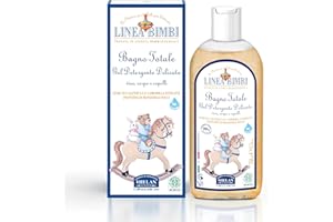Helan, Linea Bimbi BIO - Sanftes Duschgel für Babys, Duschschaum und Shampoo mit Süßen Mandeln, Schaumbad für Kinder und Babys Reinigungsgel mit Calendula und Kamille Made in Italy, 250 ml