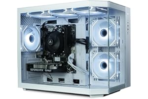 ionz Gaming PC - AMD Ryzen 5 5500, RTX 5050 8GB Graphics Card, 16GB RAM, 1TB SSD, Windows 11, 500W PSU (Apex, White)