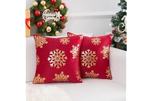 DECORMOMMT Navideñas Fundas Cojines Navidad Sofa Funda de Almohadas Fundas para Cojines Protectores Moderna Funda de Almohadas para Sofa Hogar Decorativo