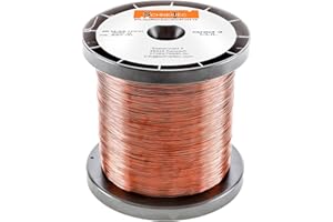 SCHNEITEC Kupferlackdraht W210 Ø 0,45 mm 500 g, ca. 330m - CU Lackdraht Grad 2 CUL Kupferdraht Gewicht 500 Gramm Durchmesser 0,45 Millimeter Wickeldraht Kupfer Draht nach IEC 60317-13