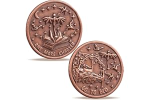 LParkin Just One More Coin livre Unique Flip Book et Pièces de Livre Cadeau pour Femmes Lectorices, Idée de Décision (Un Autre Chapitre)