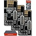AZDelivery 3 x NRF24L01 + 2.4GHz Wireless RF Transceiver Module compatible with Arduino and ESP8266 Including E-Book!