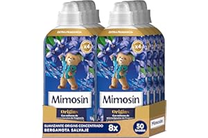 Mimosín Origins Suavizante Concentrado Bergamota Salvaje, 8 x 50 lavados​