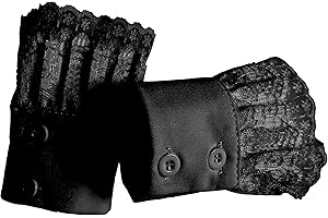 SUZALA Abnehmbare Handgelenk Manschetten Falsche Ärmel für Frauen Damen Teens