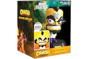 Bandicoot Paladone Mini Lamp Crash Doctor Neo Cortex | Paladone Officially Licensed Collectable | Ideal For Kids Bedrooms, Office & Home | Pop Culture Gaming Merchandise,Multi-colour