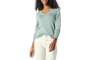 Amazon Essentials Damen Regular-Fit Leichter Langarm-Pullover V-Ausschnitt (In Übergröße Erhältlich)