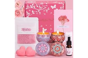 BAICAI Bath Set Birthday Pamper Gifts Box for Women Her, Unique Skin Care Self Care Package for Her Pamper Hampers Kit for Women, Relaxation Spa Set Get Well Soon Gift Ideas for Women Best Friend Mum Sister
