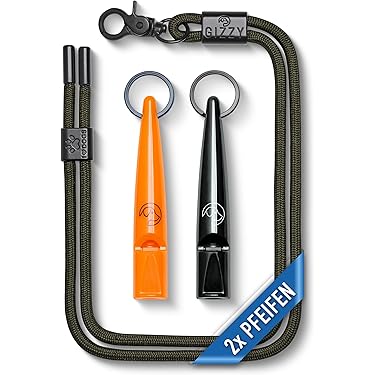 Tiyiyok Hundepfeife – Mit Verstellbarem Trageband, Für Rückruf & Training, Laut & Sicher, Geeignet Für Outdoor (Rot)