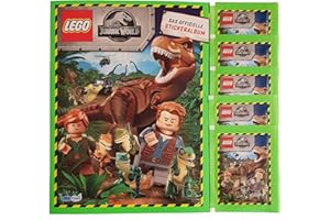 Blue Ocean Jurassic World Lego Sticker seria 2019 pusty album + 5 torebek z naklejkami