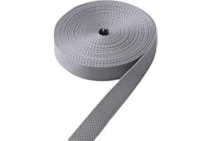 IPEA Rollladengurt aus Polypropylen, sehr widerstandsfähig, 7,5 m Länge, hergestellt in Italien, Seil für Fenster und Türen, Breite 20 mm, Grau