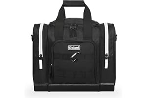 Goloni | Sac de Balle de Bowling pour Singer Ball avec Support de Balle rembourré, 2 Poches pour Chaussures de Bowling jusqu'à la Taille 44 et Accessoires