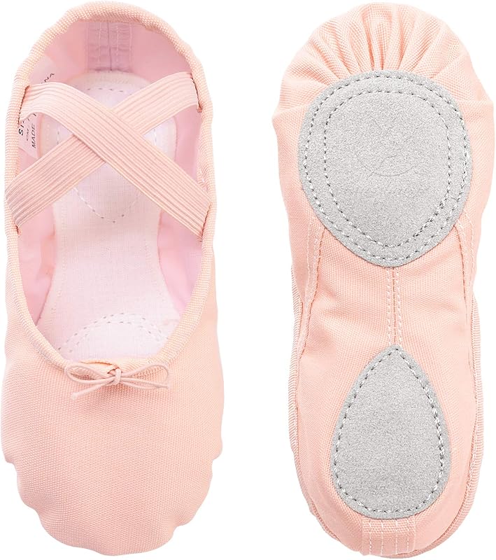 Chaussure de Ballet Danse Classique Toile Chaussures Gymnastique Yoga Ballet Chaussons pour Filles Femmes EU22-44
