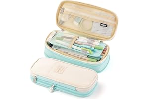 EASTHILL Big Capacity Pencil Pen Case Office College School Large Storage High Capacity Bag Pouch Holder Box Organizer