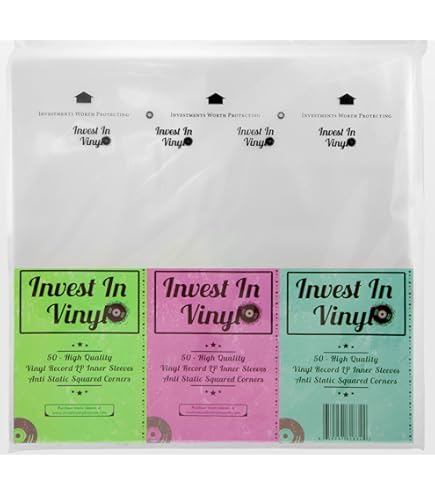 Invest In Vinyl 100 Clear Plastic Protective LP Outer Sleeves 3