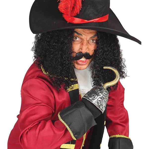 Cappello Da Pirata Con Trecce Per Adulti - Costume Jack Sparrow, Nuovo Con Etichetta