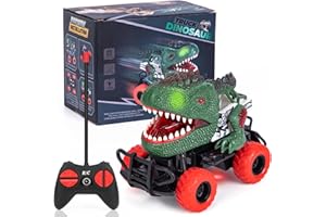 Thedttoy Remote Control Cars Dinosaur Toys Car for Kids, Remote Controll Car Toy RC Dinosaur Monster Truck for Boys Girls Age 3 4 5 6 7 8 10 Year Old Girl Boy Birthday Presents Easter Xmas Gifts
